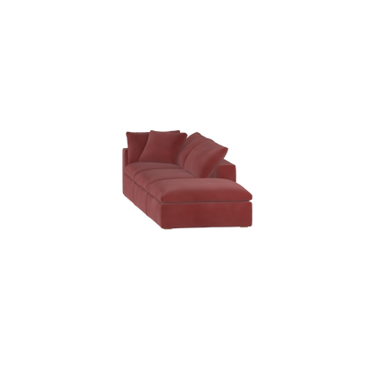 Ari modular corner Sofa with pouffe - Wide fabric range