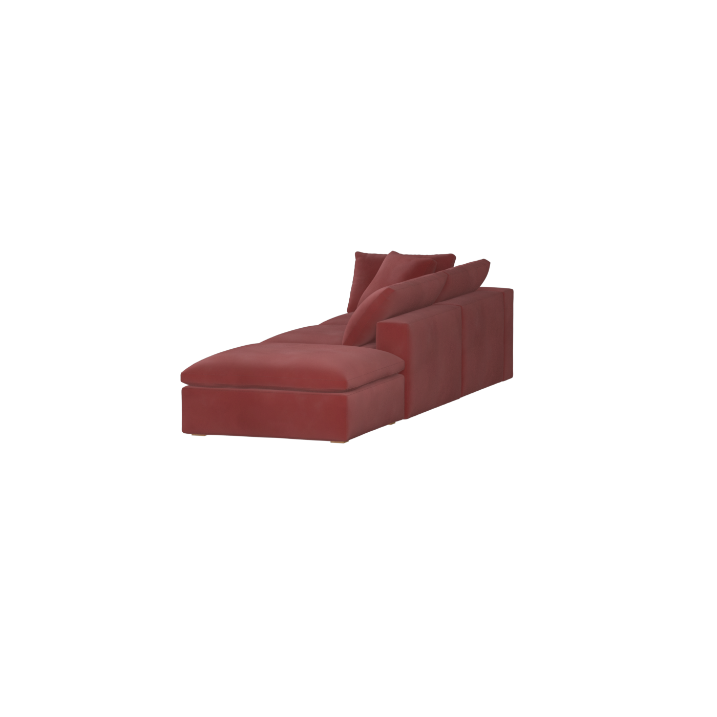 Ari modular corner Sofa with pouffe - Wide fabric range