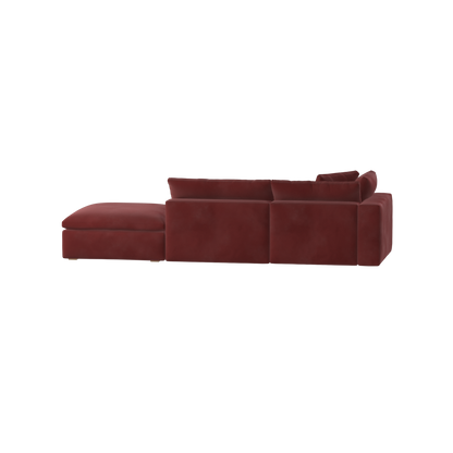 Ari modular corner Sofa with pouffe - Wide fabric range
