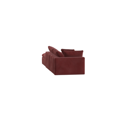 Ari modular corner Sofa with pouffe - Wide fabric range