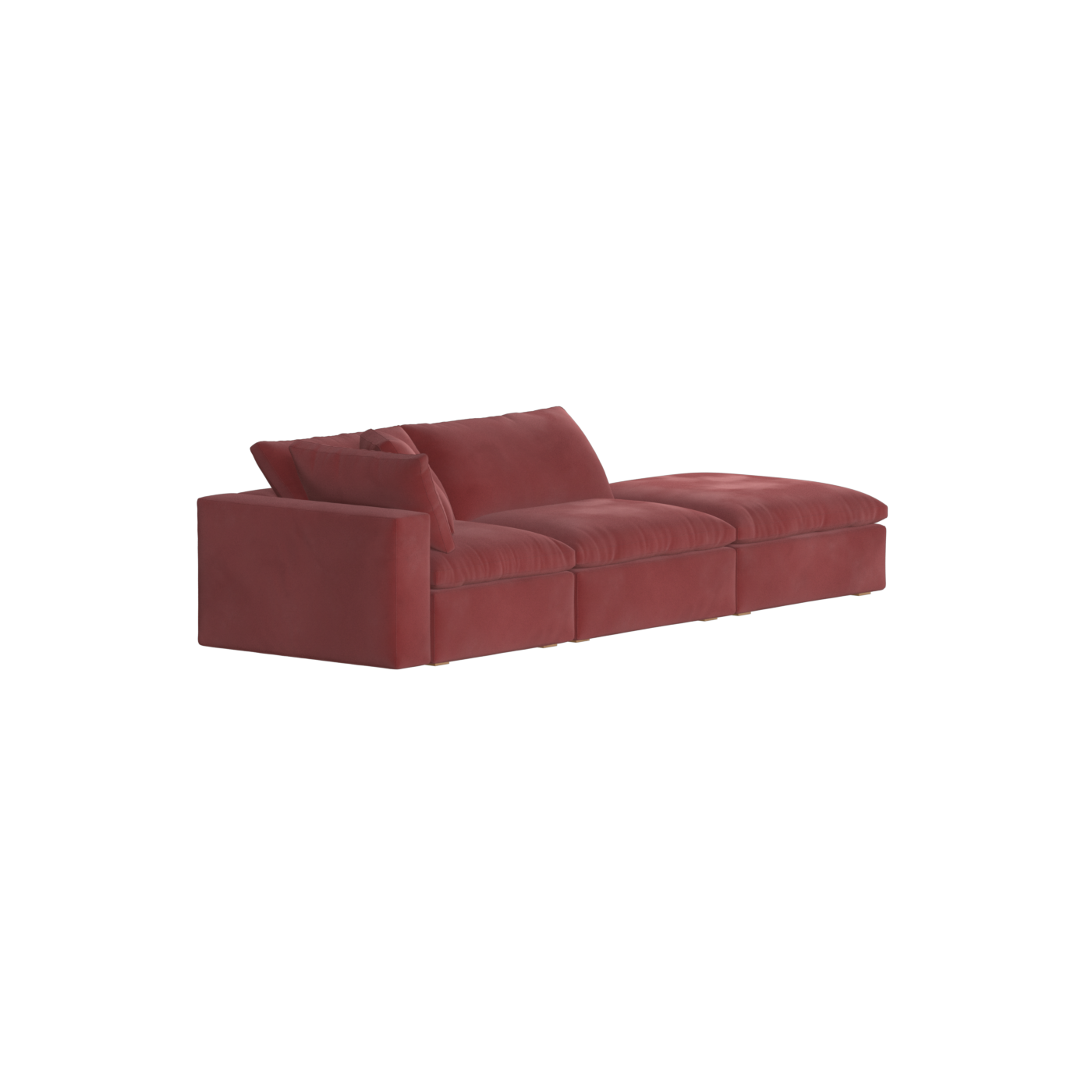 Ari modular corner Sofa with pouffe - Wide fabric range