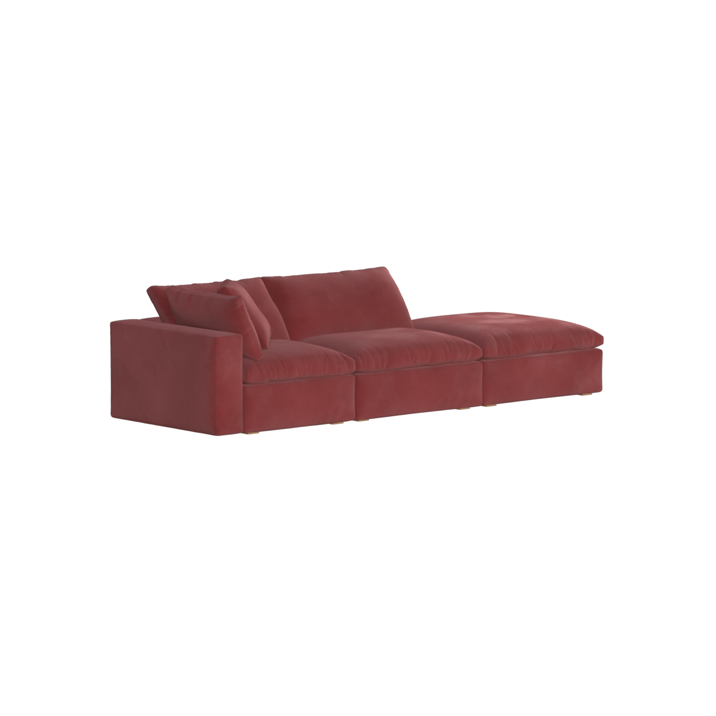 Ari modular corner Sofa with pouffe - Wide fabric range