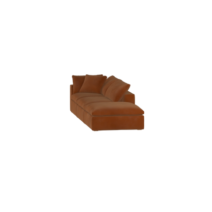Ari modular corner Sofa with pouffe - Wide fabric range