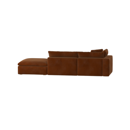 Ari modular corner Sofa with pouffe - Wide fabric range