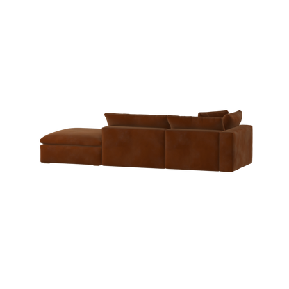 Ari modular corner Sofa with pouffe - Wide fabric range