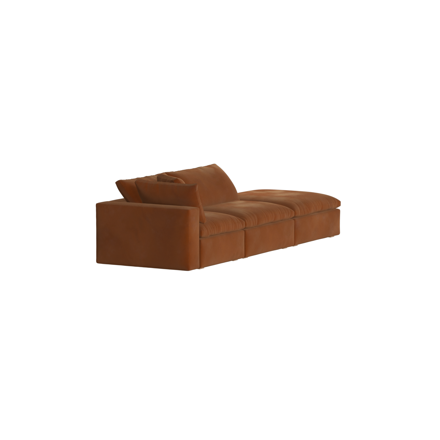 Ari modular corner Sofa with pouffe - Wide fabric range