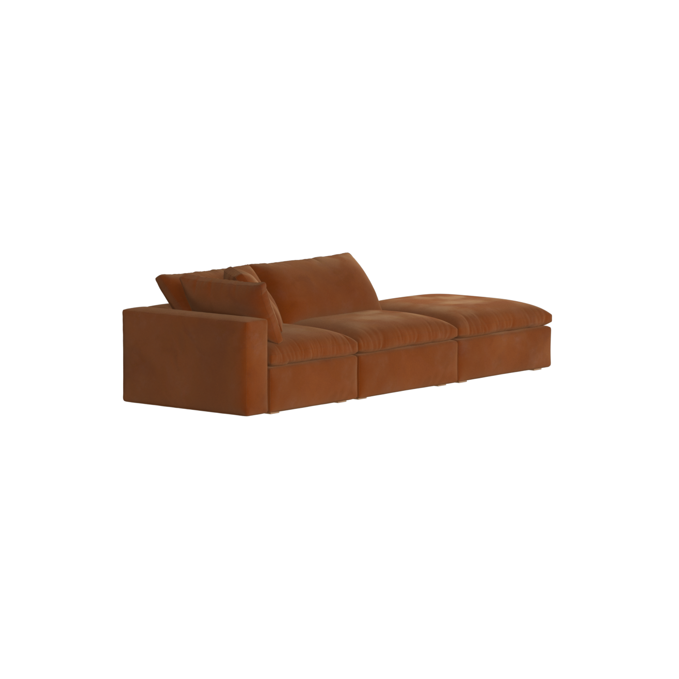 Ari modular corner Sofa with pouffe - Wide fabric range