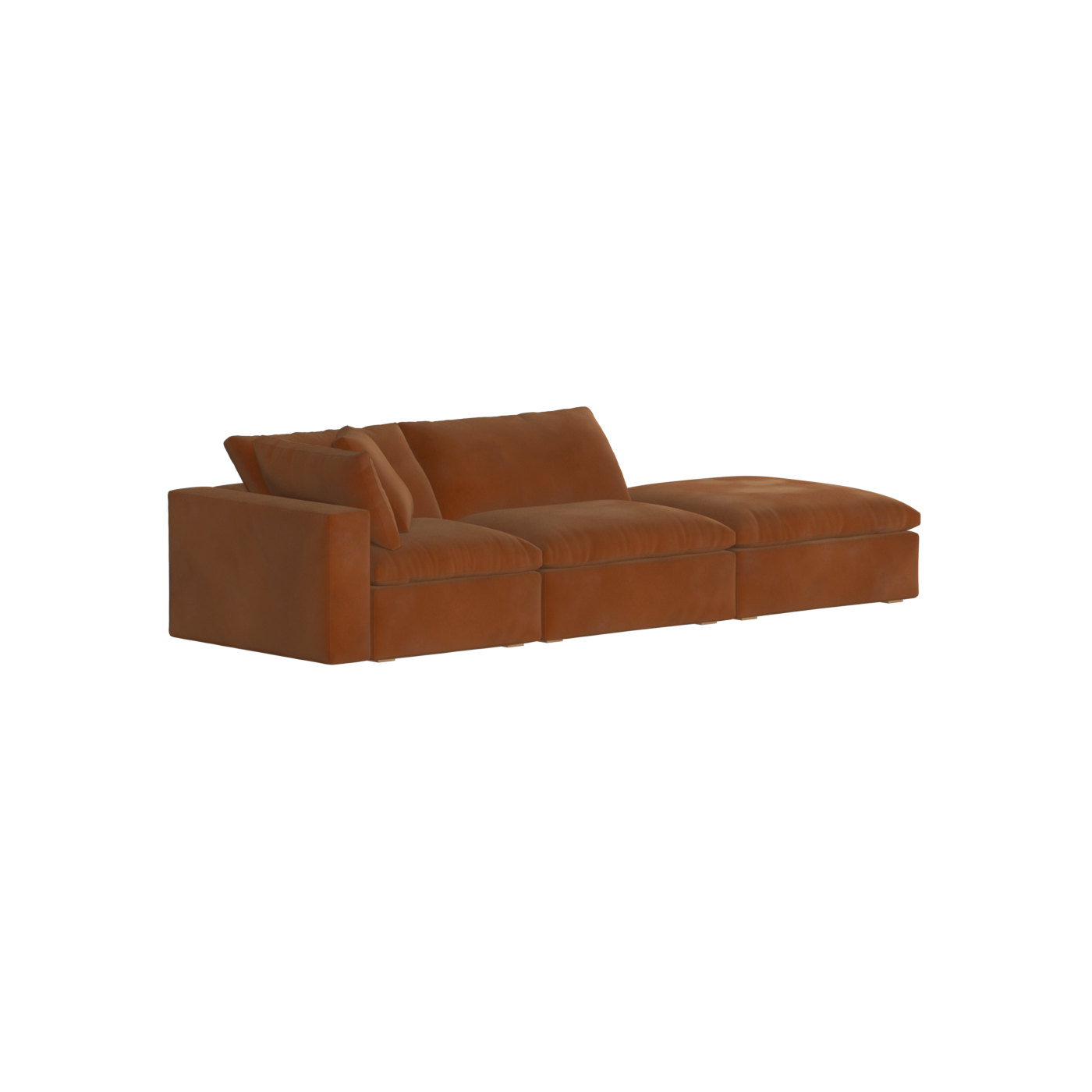 Ari modular corner Sofa with pouffe - Wide fabric range
