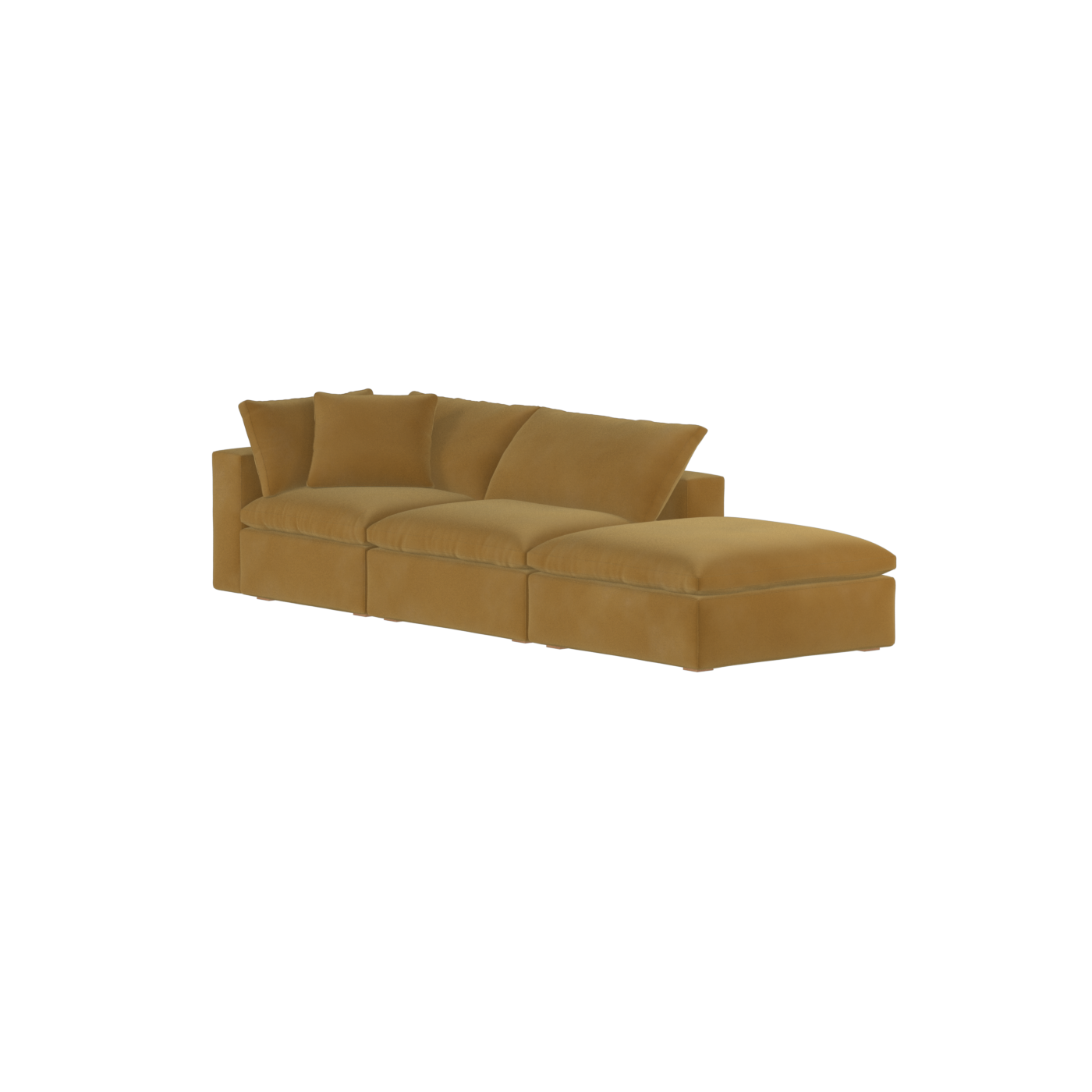 Ari modular corner Sofa with pouffe - Wide fabric range