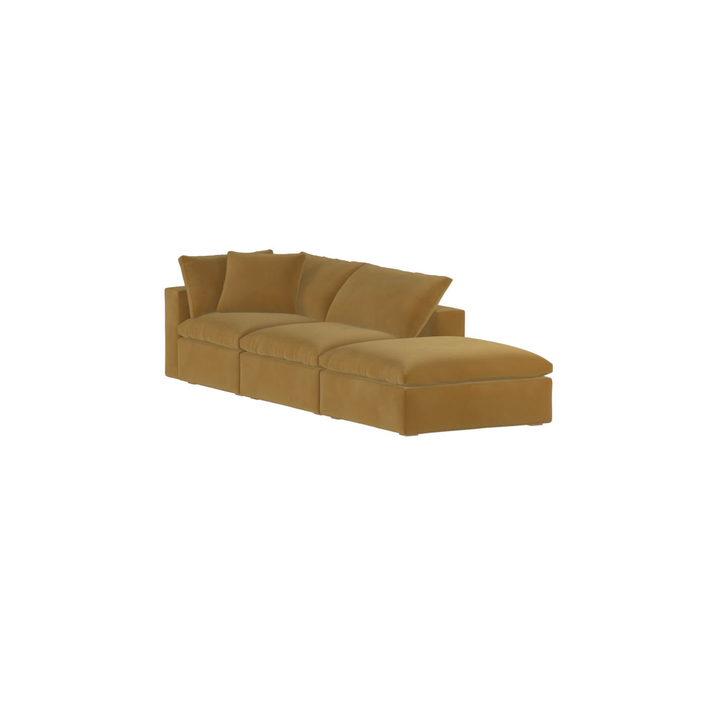 Ari modular corner Sofa with pouffe - Wide fabric range