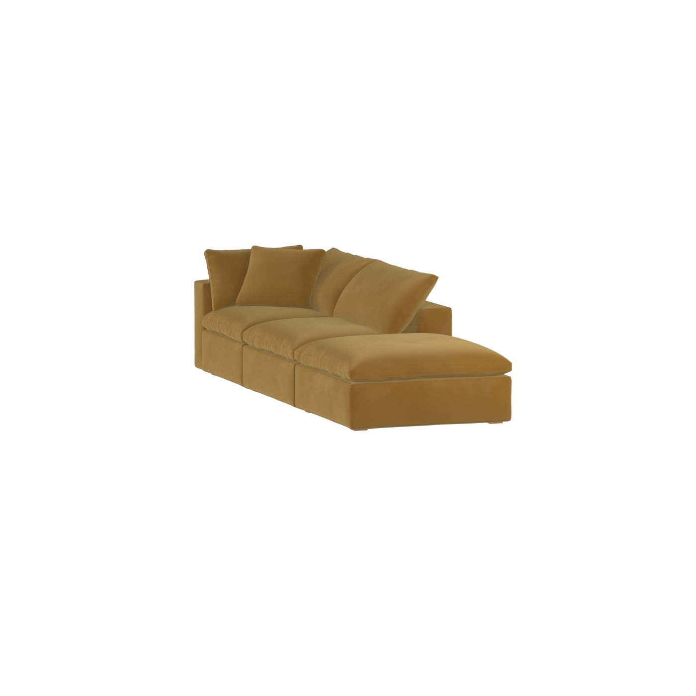 Ari modular corner Sofa with pouffe - Wide fabric range