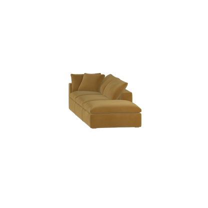 Ari modular corner Sofa with pouffe - Wide fabric range