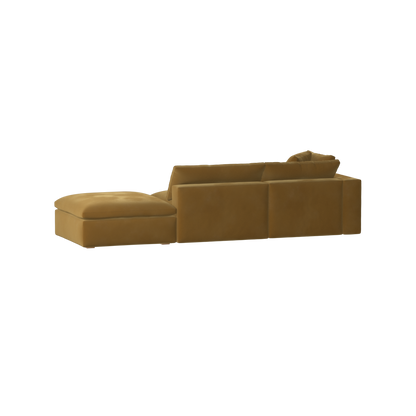 Ari modular corner Sofa with pouffe - Wide fabric range