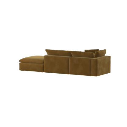 Ari modular corner Sofa with pouffe - Wide fabric range