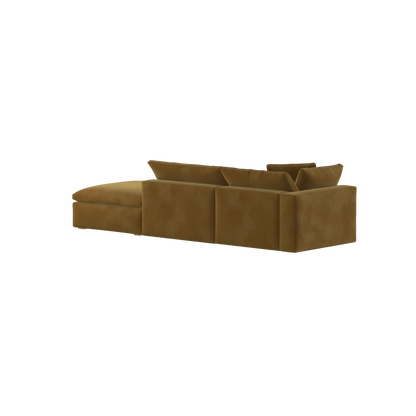 Ari modular corner Sofa with pouffe - Wide fabric range