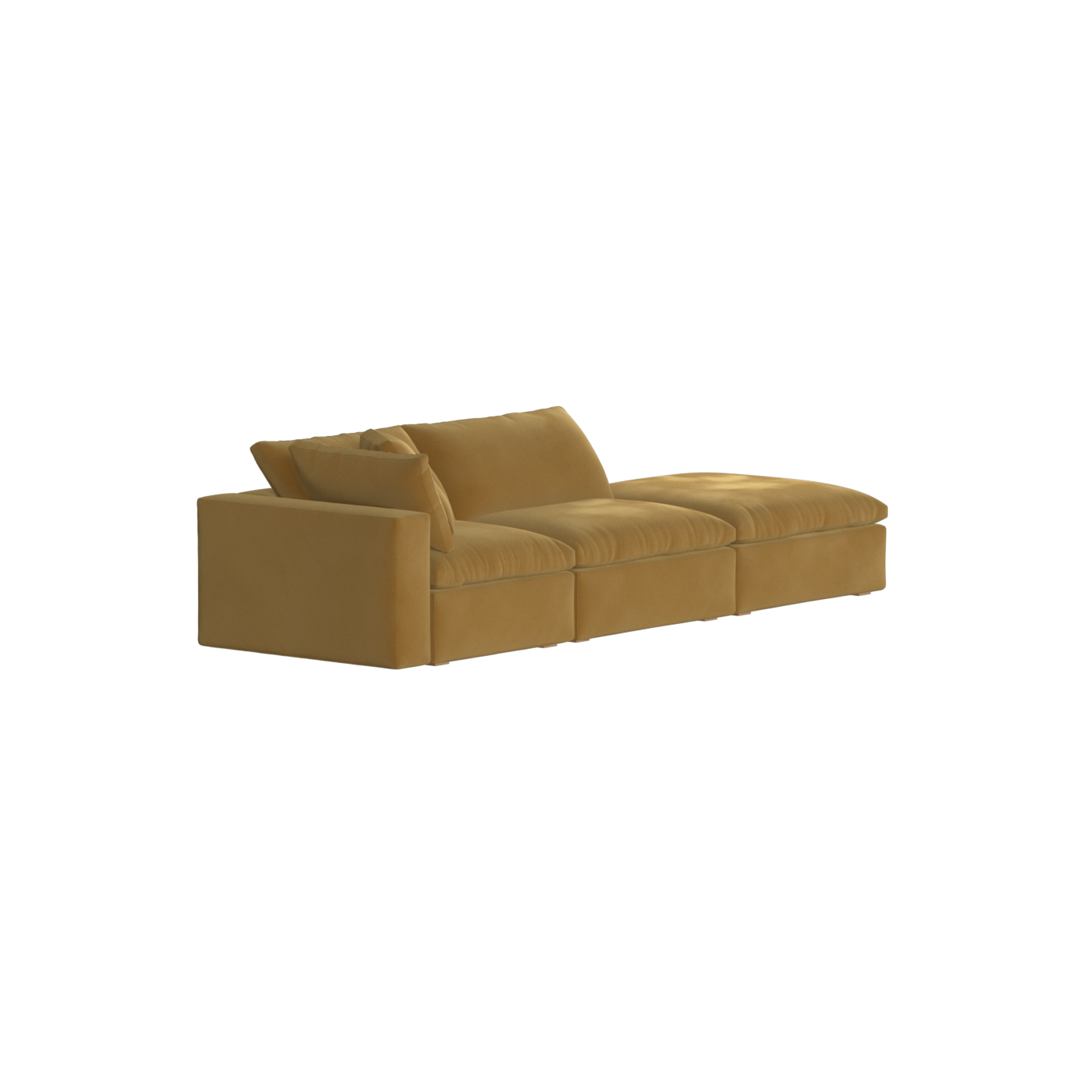 Ari modular corner Sofa with pouffe - Wide fabric range