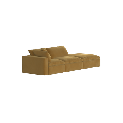 Ari modular corner Sofa with pouffe - Wide fabric range