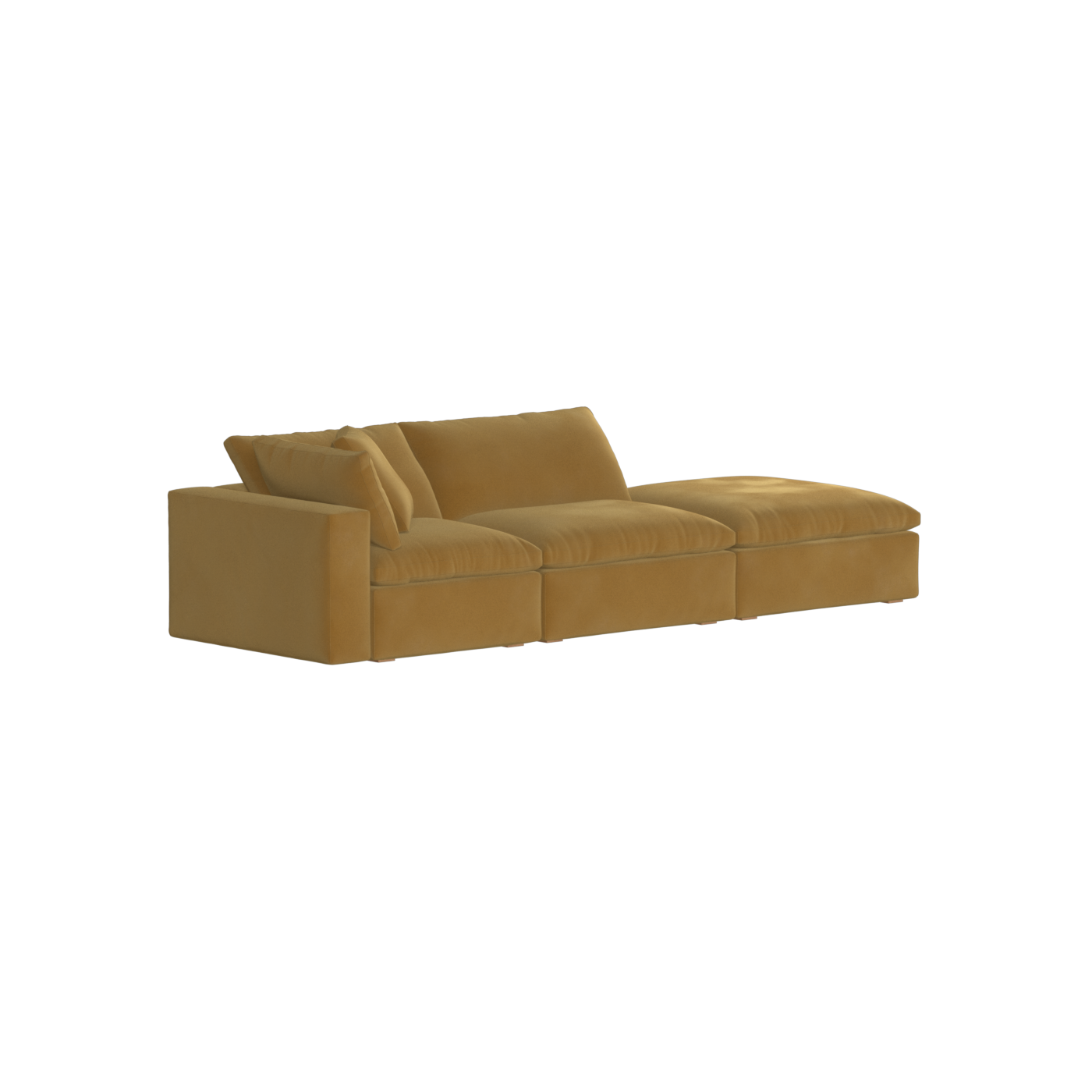 Ari modular corner Sofa with pouffe - Wide fabric range