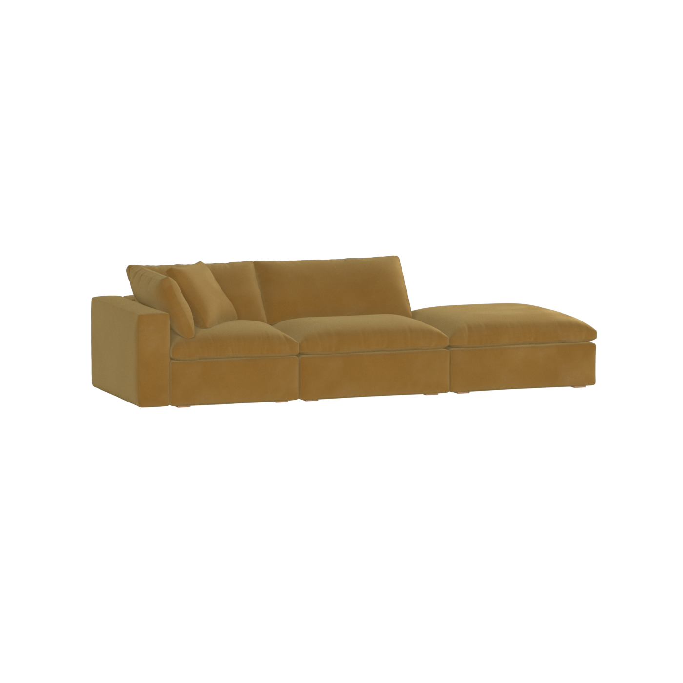 Ari modular corner Sofa with pouffe - Wide fabric range