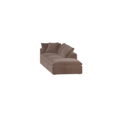 Ari modular corner Sofa with pouffe - Wide fabric range
