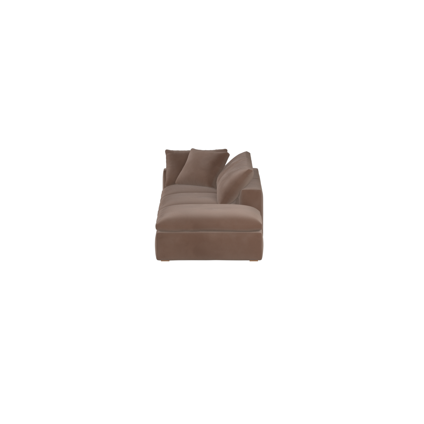Ari modular corner Sofa with pouffe - Wide fabric range