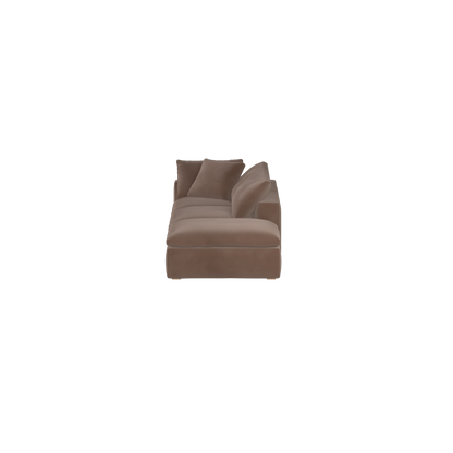 Ari modular corner Sofa with pouffe - Wide fabric range