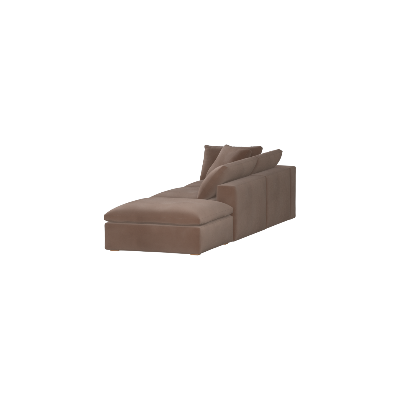Ari modular corner Sofa with pouffe - Wide fabric range