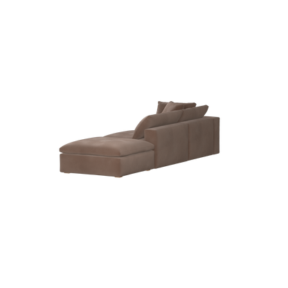 Ari modular corner Sofa with pouffe - Wide fabric range