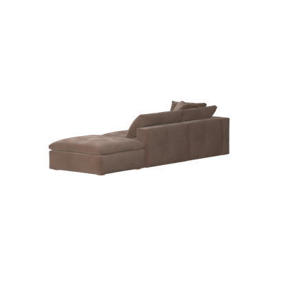 Ari modular corner Sofa with pouffe - Wide fabric range