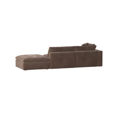 Ari modular corner Sofa with pouffe - Wide fabric range