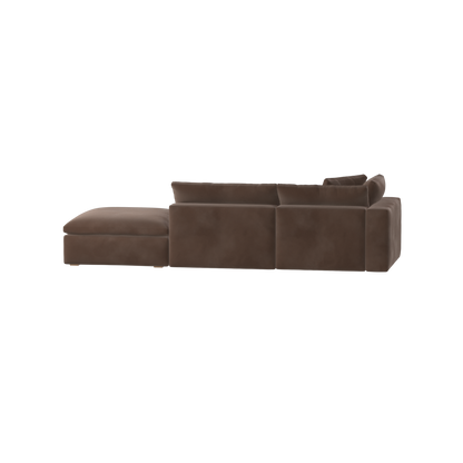 Ari modular corner Sofa with pouffe - Wide fabric range