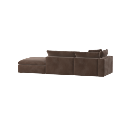 Ari modular corner Sofa with pouffe - Wide fabric range