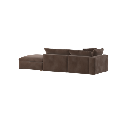 Ari modular corner Sofa with pouffe - Wide fabric range