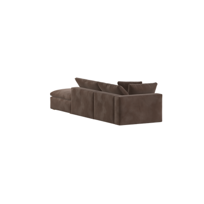 Ari modular corner Sofa with pouffe - Wide fabric range