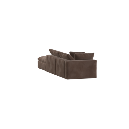 Ari modular corner Sofa with pouffe - Wide fabric range