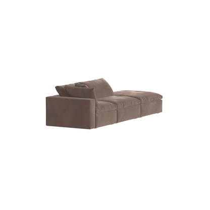 Ari modular corner Sofa with pouffe - Wide fabric range