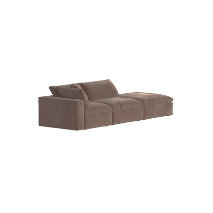 Ari modular corner Sofa with pouffe - Wide fabric range