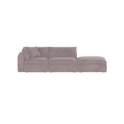 Ari modular corner Sofa with pouffe - Wide fabric range