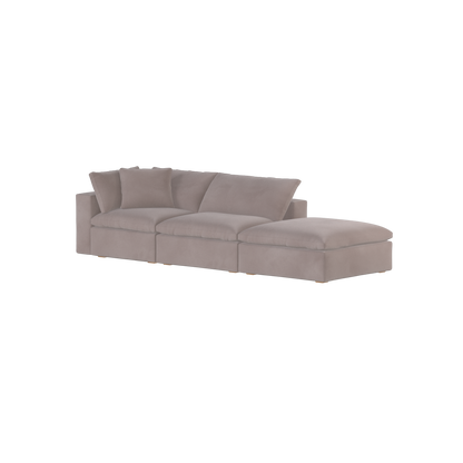 Ari modular corner Sofa with pouffe - Wide fabric range