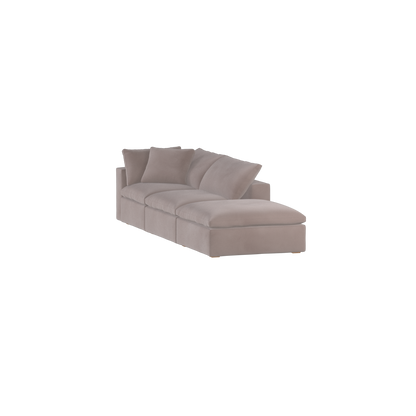 Ari modular corner Sofa with pouffe - Wide fabric range