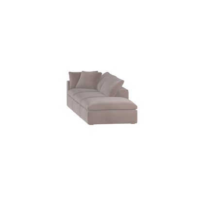 Ari modular corner Sofa with pouffe - Wide fabric range