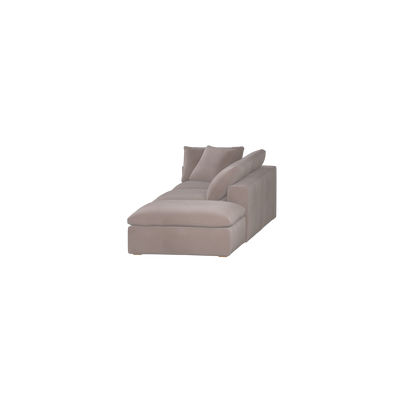 Ari modular corner Sofa with pouffe - Wide fabric range