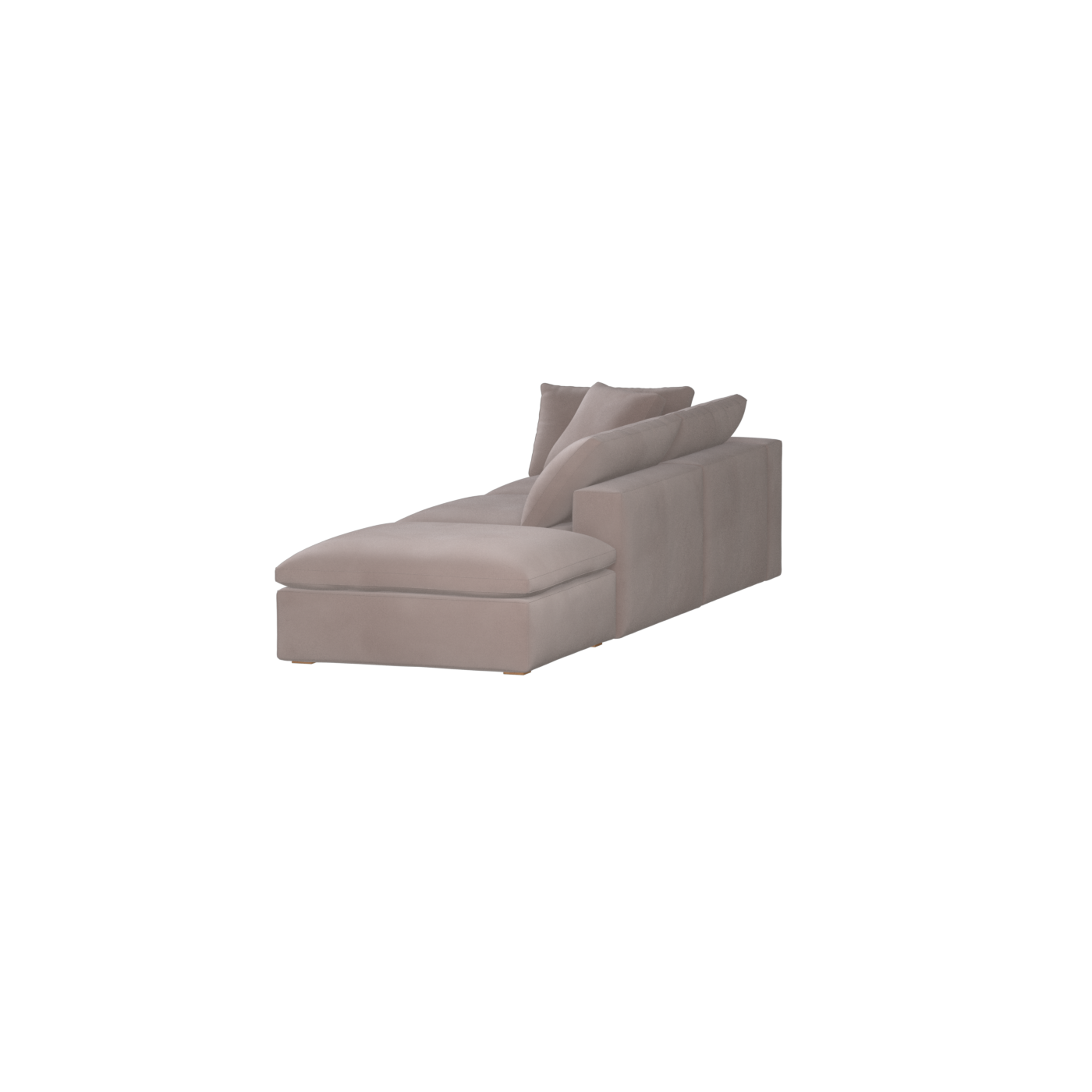 Ari modular corner Sofa with pouffe - Wide fabric range
