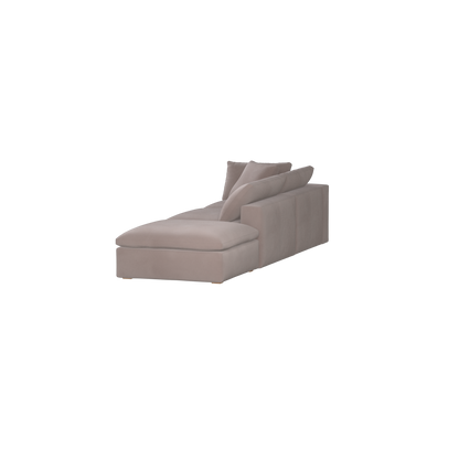 Ari modular corner Sofa with pouffe - Wide fabric range