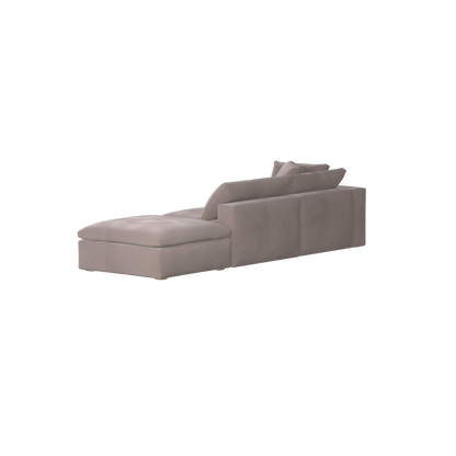 Ari modular corner Sofa with pouffe - Wide fabric range