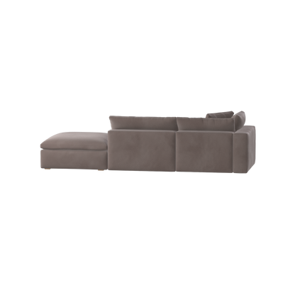Ari modular corner Sofa with pouffe - Wide fabric range