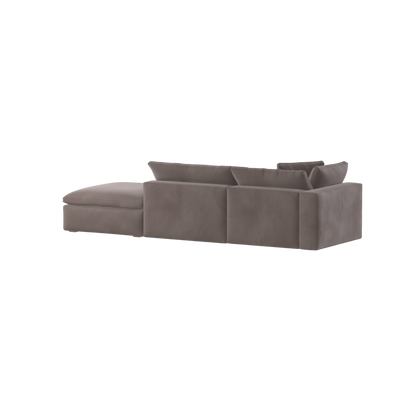Ari modular corner Sofa with pouffe - Wide fabric range