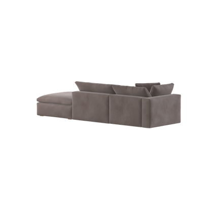 Ari modular corner Sofa with pouffe - Wide fabric range