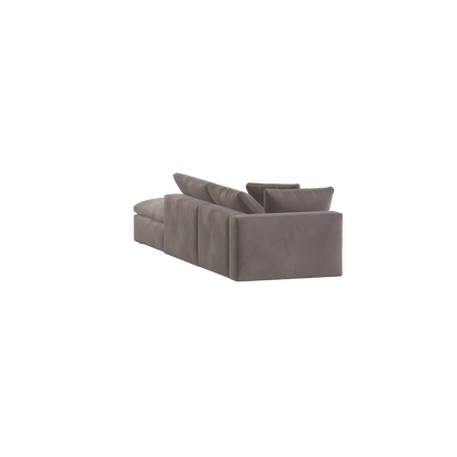 Ari modular corner Sofa with pouffe - Wide fabric range