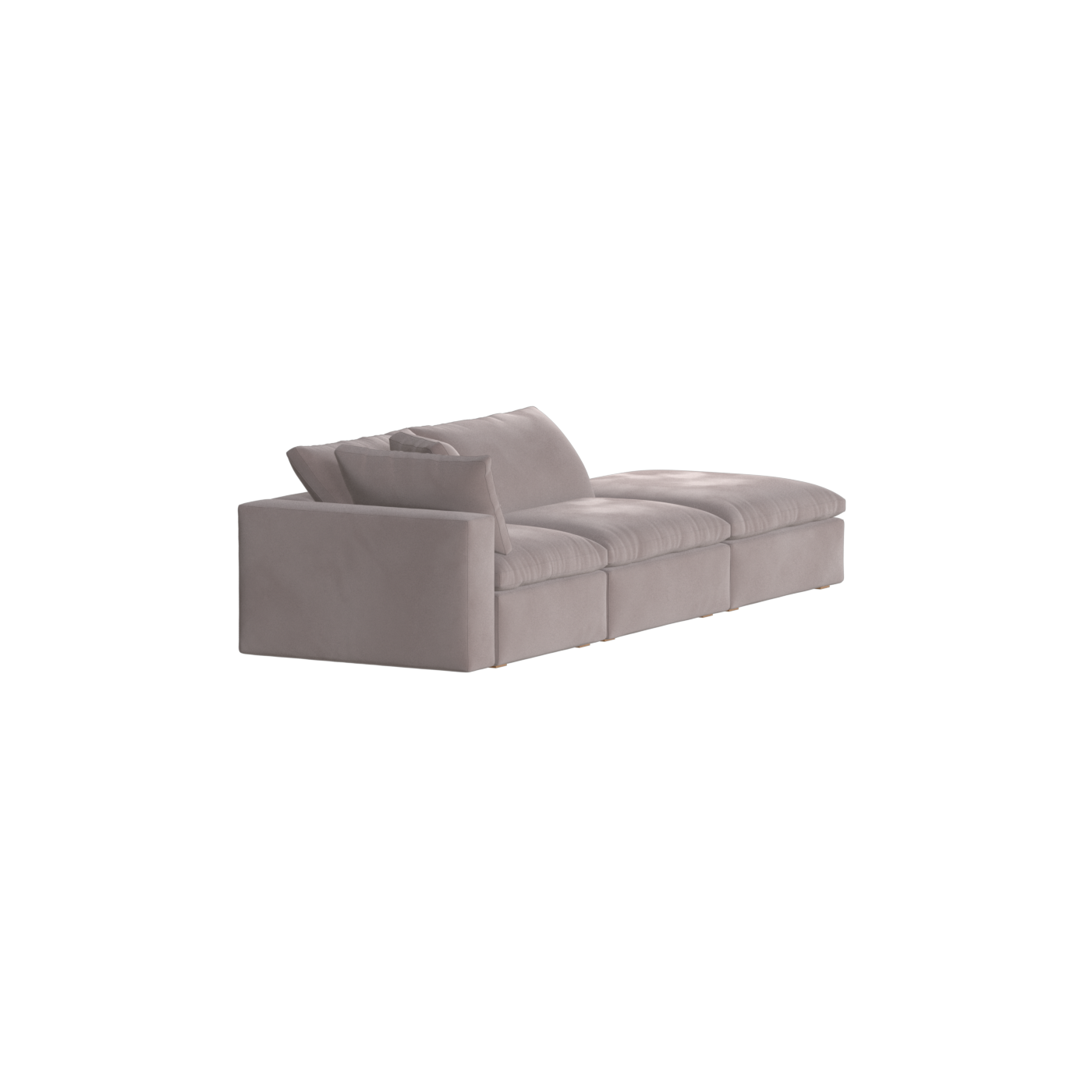 Ari modular corner Sofa with pouffe - Wide fabric range